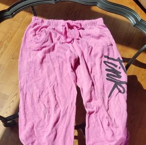 Pink sweat pants